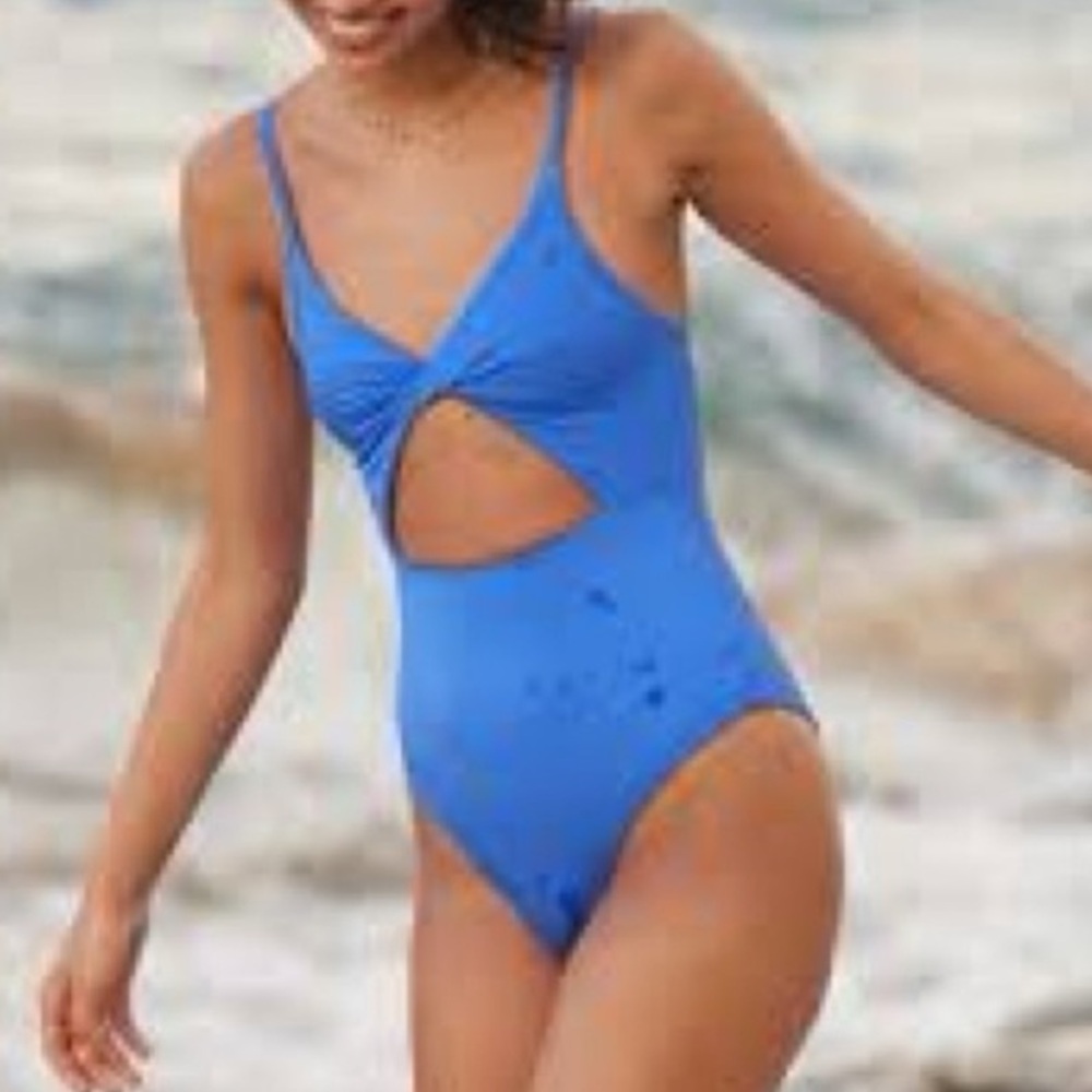 Blue One-Piece Swimsuit